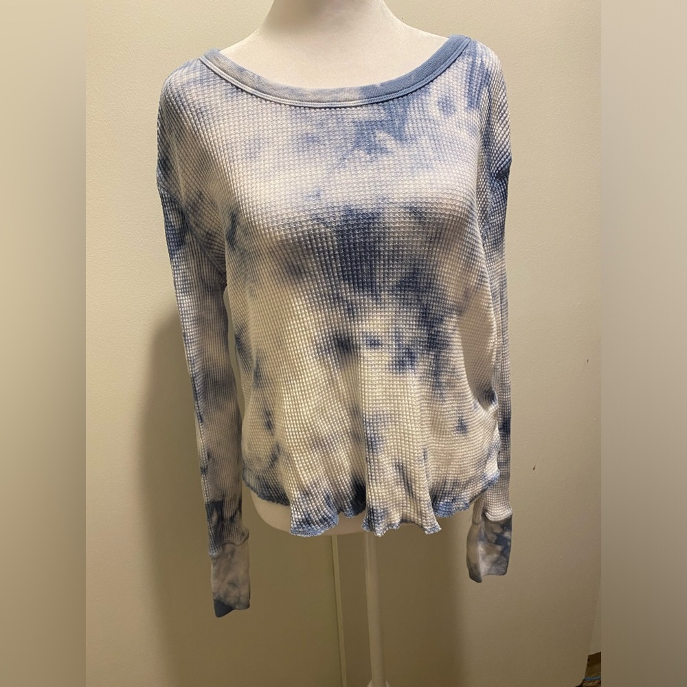 PacSun Me to We Tie Dye Waffle Knit Top